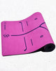 Tapis de yoga rose 6 mm - marqueurs de position | Achamana