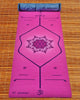 Yoga Lyon - Tapis de yoga rose 6 mm - lignes de position pour débutant | Achamana