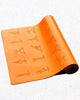 Tapis de yoga pro pour débutant et confirmé antidérapant - caoutchouc similicuir 5mm - Asana practice Orange