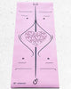 Roze yogamat - Positiemarkeringen - 6 mm