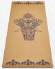 Tapis de yoga en liège et caoutchouc naturel motif éléphant | Achamana