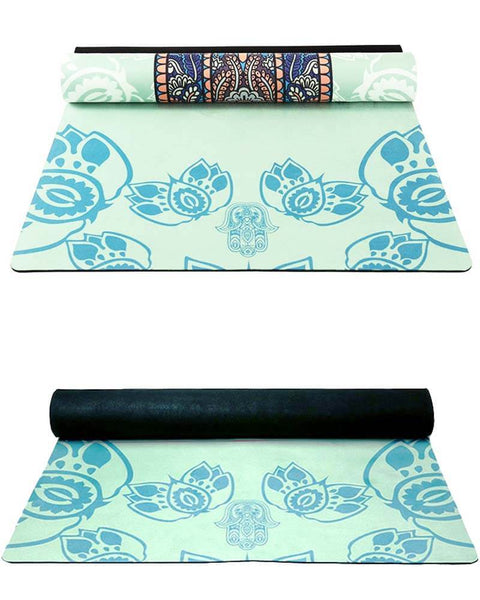 Samadhi Blue Travel Yoga Mat: foldable & washable!