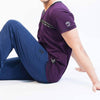 T-shirt de yoga homme - bambou et coton bio certifié gots bordeaux - Achamana