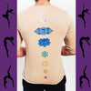 7 chakra's - <B>Biologisch katoenen yoga-t-shirt voor heren</b>